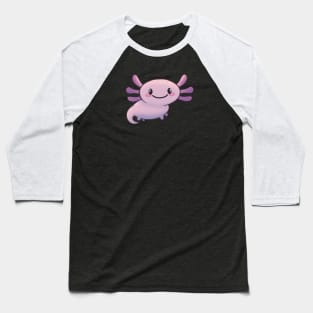 Happy Kawaii Axolotl Baseball T-Shirt